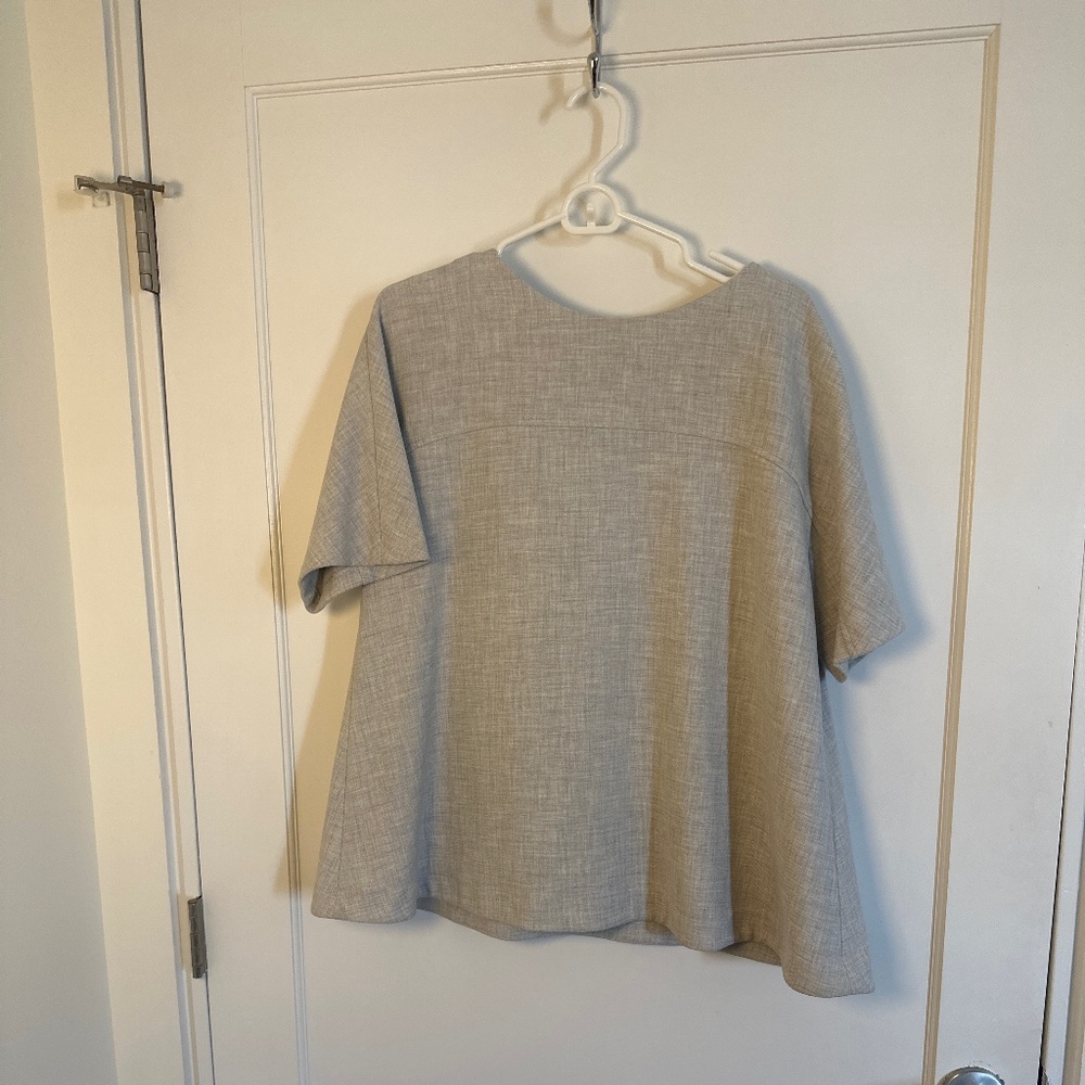 Hatch Grey Short Sleeve Maternity Top